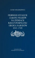 Okładka książki: Pierwsze stulecie Zakonu Pijarów na ziemiach Rzeczpospolitej Obojga Narodów (1642–1740)