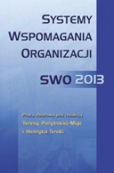 Okładka: Systemy wspomagania organizacji SWO 2013