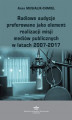 Okładka książki: Radiowe audycje preferowane jako element realizacji misji mediów publicznych w latach 2007-2017