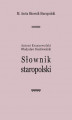 Okładka książki: M. Arcta Słownik staropolski