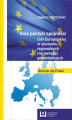 Okładka książki: Rola polityki spójności Unii Europejskiej w usuwaniu regionalnych nierówności gospodarczych. Wnioski dla Polski