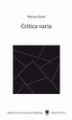 Okładka książki: Critica varia - 05 Laudacje