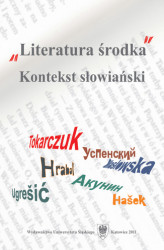 Okładka: "Literatura środka". Kontekst słowiański