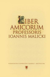 Okładka: Liber amicorum Professoris Ioannis Malicki