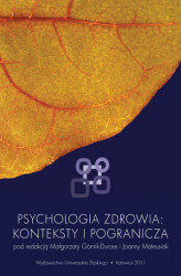 Okładka: Psychologia zdrowia: konteksty i pogranicza