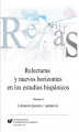 Okładka książki: Relecturas y nuevos horizontes en los estudios hispánicos. Vol. 1: Literatura (poesía y narrativa)
