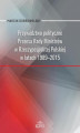 Okładka książki: Przywództwo polityczne Prezesa Rady Ministrów w Rzeczypospolitej Polskiej w latach 1989-2015