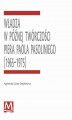 Okładka książki: Władza w późnej twórczości Piera Paola Pasoliniego (1965-1975)
