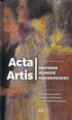 Okładka książki: Acta Artis