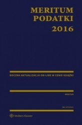 Okładka: MERITUM Podatki 2016