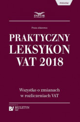 Okładka: Praktyczny leksykon VAT 2018
