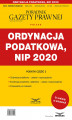 Okładka książki: Ordynacja podatkowa, NIP 2020