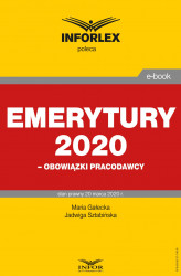 Okładka: Emerytury 2020 – obowiązki pracodawcy