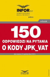 Okładka: 150 odpowiedzi na pytania o kody w JPK_VAT
