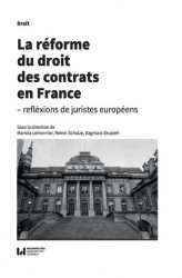 Okładka: La réforme du droit des contrats en France &#8211; réflexions de juristes européens