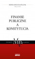 Okładka książki: Finanse publiczne a Konstytucja