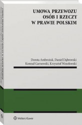Okładka: Umowa przewozu osób i rzeczy w prawie polskim