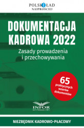 Okładka: Dokumentacja Kadrowa 2022. Zasady prowadzenia i przechowywania