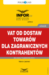 Okładka: VAT od dostaw towarów dla zagranicznych podatników