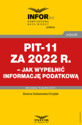 Okładka: PIT-11 za 2022 r. – jak wypełnić informację podatkową