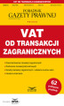 Okładka książki: VAT od transakcji zagranicznych