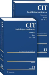 Okładka: CIT. Komentarz. Podatki i rachunkowość. Tom I i Tom II (pdf)