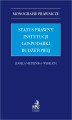 Okładka książki: Status prawny instytucji gospodarki budżetowej