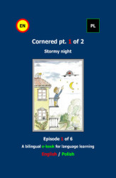 Okładka: Cornered Osaczony Stormy night 1 A bilingual  Dwujęzyczna e-książka