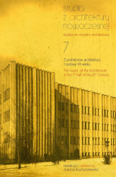 Okładka: Studia z Architektury Nowoczesnej, t. 7