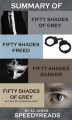Okładka książki: Summary of Fifty Shades of Grey, Fifty Shades Freed, Fifty Shades Darker, and Grey: Fifty Shades of Grey as told by Christian  Boxset