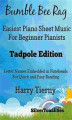 Okładka książki: Bumble Bee Rag Easiest Piano Sheet Music for Beginner Pianists Tadpole Edition