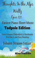 Okładka książki: Thoughts In the Alps Waltz Opus 172 Easiest Piano Sheet Music Tadpole Edition