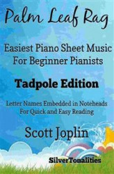 Okładka: Palm Leaf Rag Easiest Piano Sheet Music for  Beginner Pianists Tadpole Edition