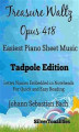 Okładka książki: Treasure Waltz Opus 418 Easiest Piano Sheet Music Tadpole Edition