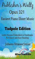 Okładka książki: Publisher's Waltz Opus 321 Easiest Piano Sheet Music Tadpole Edition