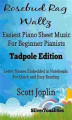Okładka książki: Rosebud Rag Waltz Easiest Piano Sheet Music for Beginner Pianists Tadpole Edition