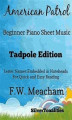 Okładka książki: American Patrol Beginner Piano Sheet Music Tadpole Edition