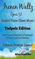 Okładka książki: Irenen Waltz Opus 32 Easiest Piano Sheet Music Tadpole Edition