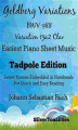 Okładka książki: Goldberg Variations BWV 988 13a2 Clav Easiest Piano Sheet Music Tadpole Edition