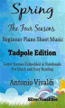 Okładka książki: Spring Four Seasons Beginner Piano Sheet Music Tadpole Edition