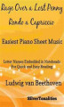 Okładka książki: Rage Over a Lost Penny Rondo A Capriccio Opus 129 Easiest Piano Sheet Music