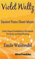 Okładka książki: Violet Waltz Opus 148 Easiest Piano Sheet Music