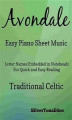 Okładka książki: Avondale Easy Piano Sheet Music