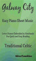 Okładka książki: Galway City Easy Piano Sheet Music