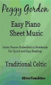 Okładka książki: Peggy Gordon Easy Piano Sheet Music