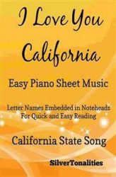 Okładka: I Love You California Easy Piano Sheet Music