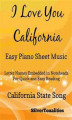 Okładka książki: I Love You California Easy Piano Sheet Music