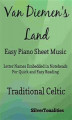 Okładka książki: Van Diemens Land Easy Piano Sheet Music
