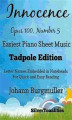 Okładka książki: Innocence Opus 100 Number 5 Easiest Piano Sheet Music Tadpole Edition
