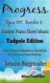 Okładka książki: Progress Opus Opus 100 Number 6 Easiest Piano Sheet Music Tadpole Edition